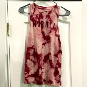 NOBULL Women’s High Neck Tank - Dusty Rose and Cabernet Tie-Dye